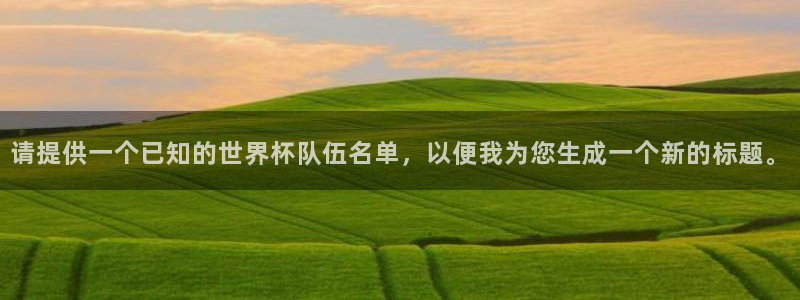 2026葡萄牙杯赛程表:请提供一个已知的世界杯队伍名单,以便我为您生成一个新的标题。